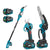 YOFIDRA 8" Brushless Chainsaw + 32mm Pruner Set, Telescoping Pole