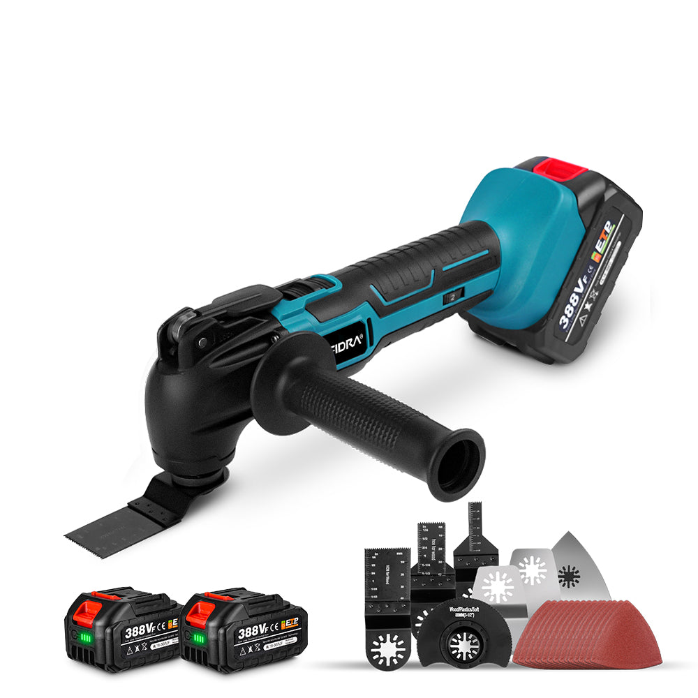 YOFIDRA Cordless Oscillating Multi-Tool Level 6 Vibration Compatible with Makita 18V Battery